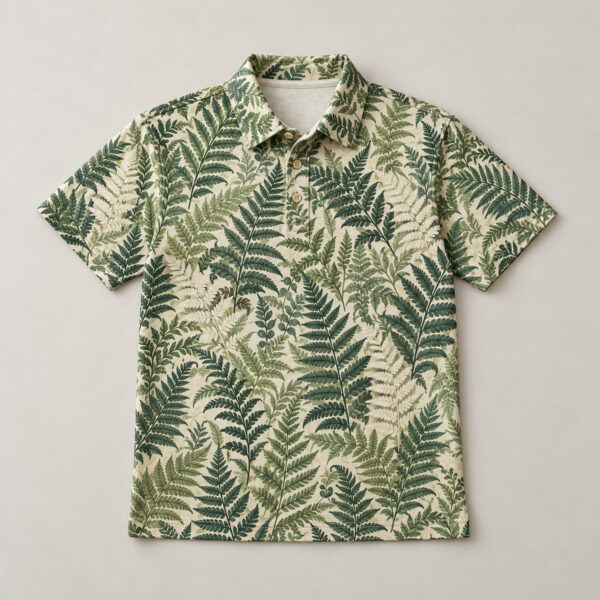 Product image Midweight Fern Lattice Polo Shirt