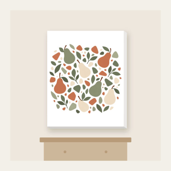 Product image Pear and Pebble Terrazzo Garden Canvas Print