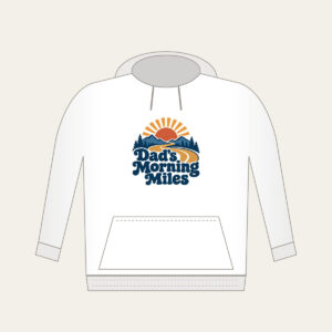 Dad's Morning Miles Hoodie in white