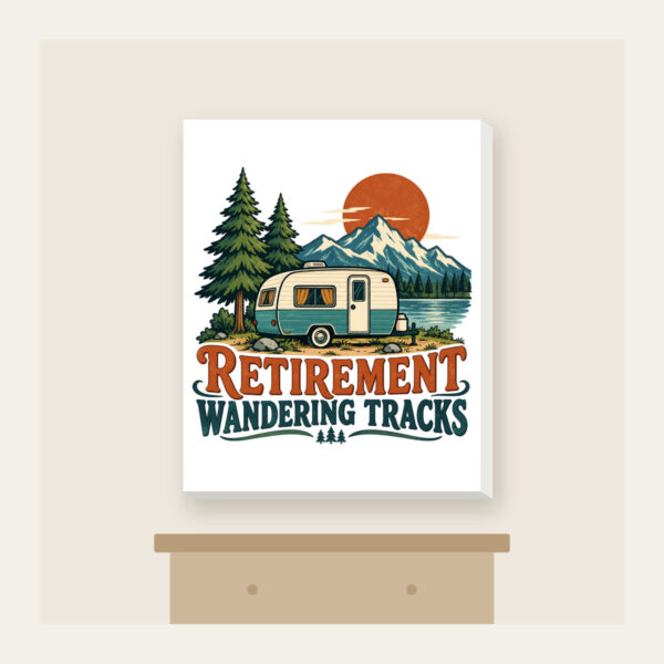 Product image Retirement Wandering Tracks Canvas Print