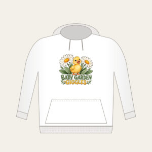 BABY GARDEN GIGGLES Hoodie in white