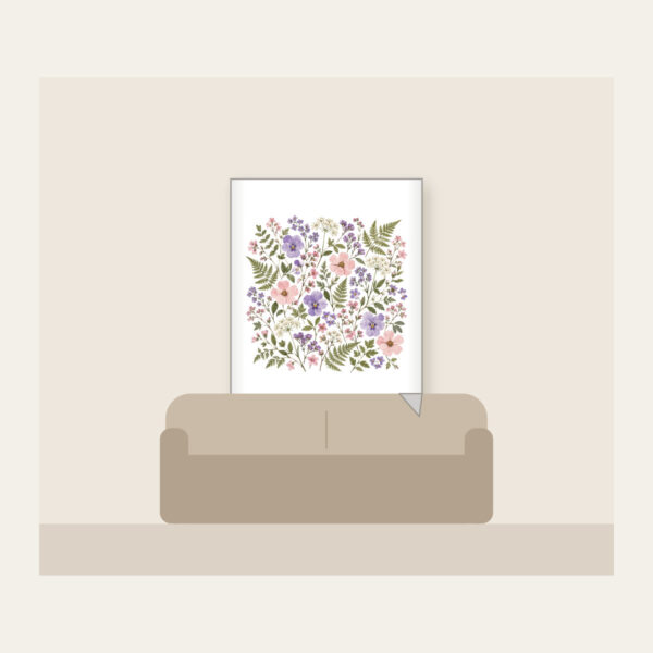 Product image Pressed Posies and Ferns Fleece Blanket