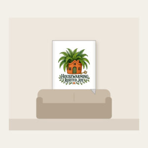 HOUSEWARMING ROOTED JOY Fleece Blanket in white