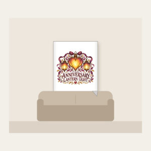 ANNIVERSARY LANTERN LIGHT Fleece Blanket in white