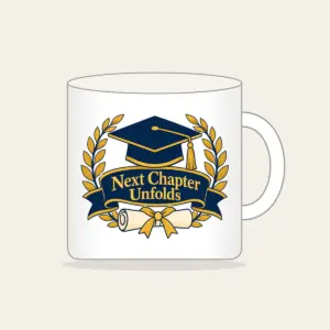 Next Chapter Unfolds Mug in white