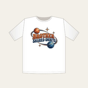 BROTHER SHARED ORBITS T-Shirt in white