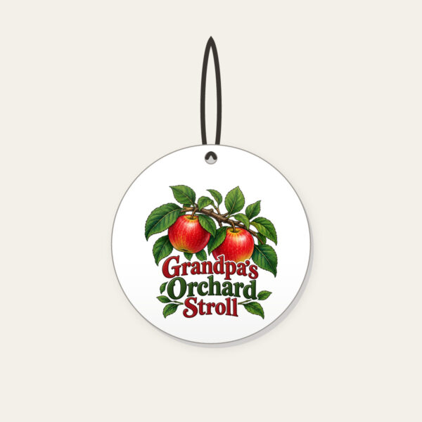 Product image Grandpa's Orchard Stroll Ceramic Ornament