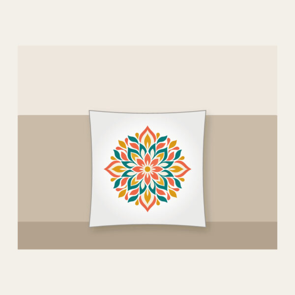 Product image Petal Mosaic Kaleidoscope Pillow