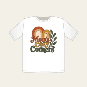 Mom's Cozy Corners T-Shirt in white
