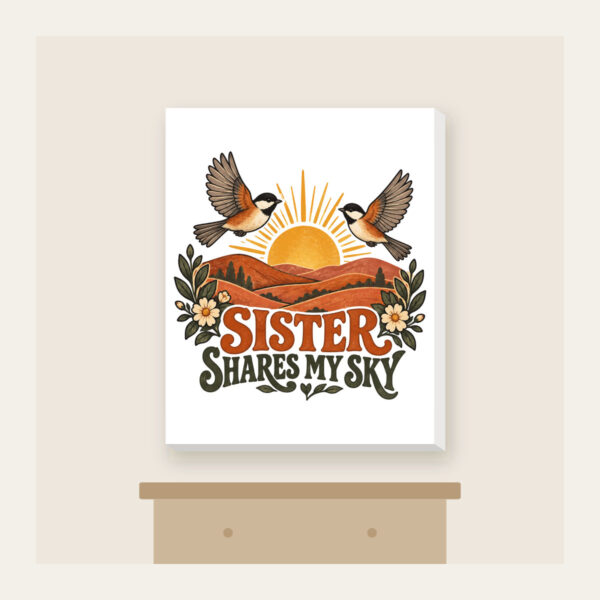 Product image Sister Shares My Sky Canvas Print