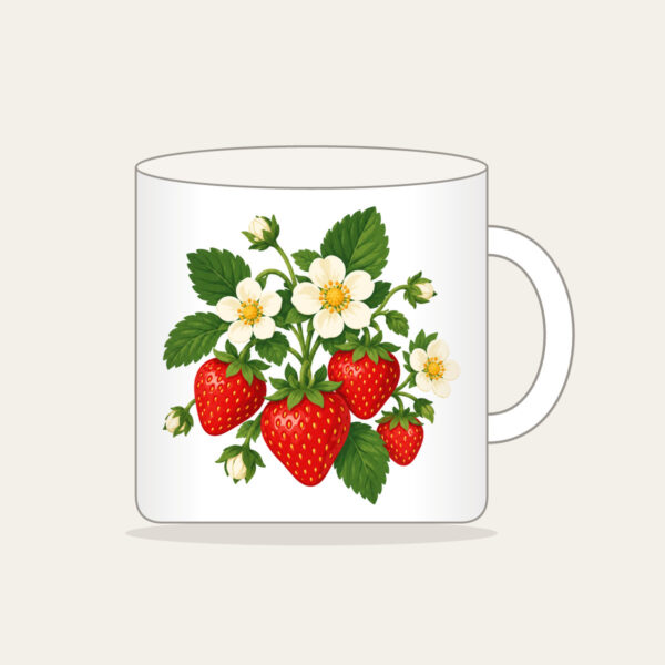 Product image Strawberry Cluster with Blossoms Mug