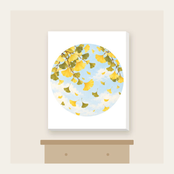 Product image Falling Ginkgo Leaves Canvas Print