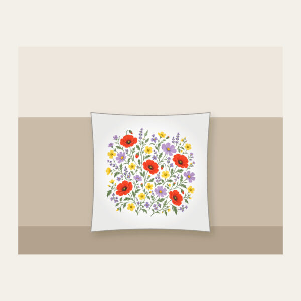 Product image Wildflower Scatter on Sage Pillow