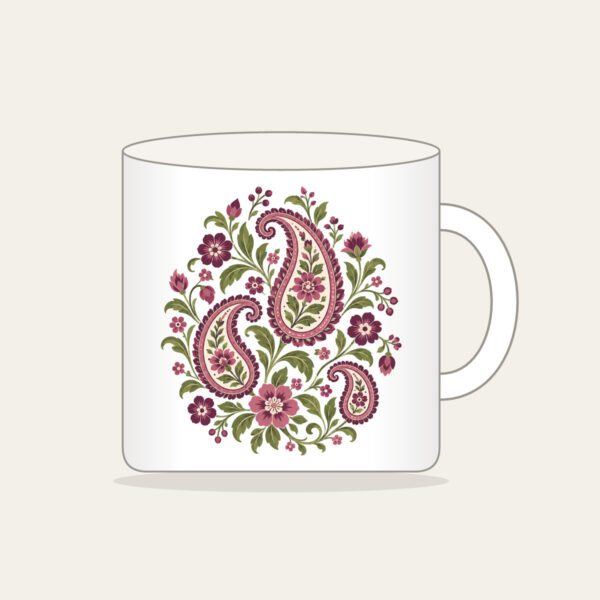Product image Plum and Olive Paisley Garden Mug