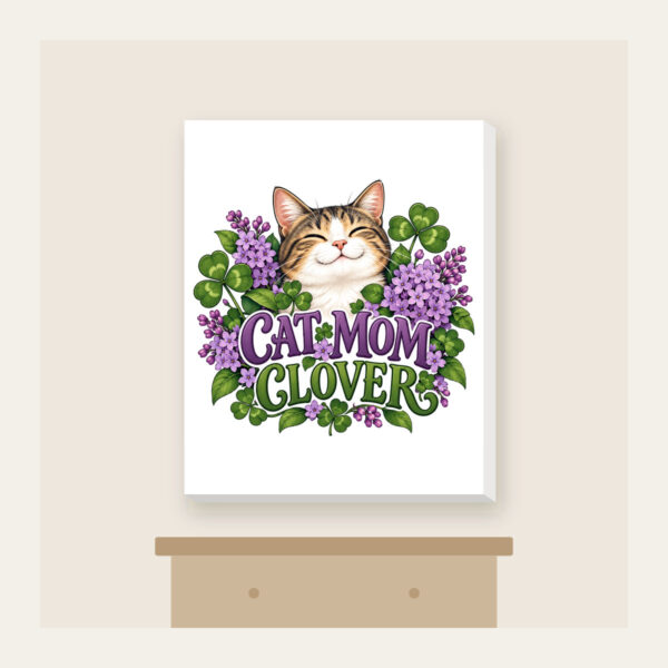 Product image Cat Mom Clover Canvas Print