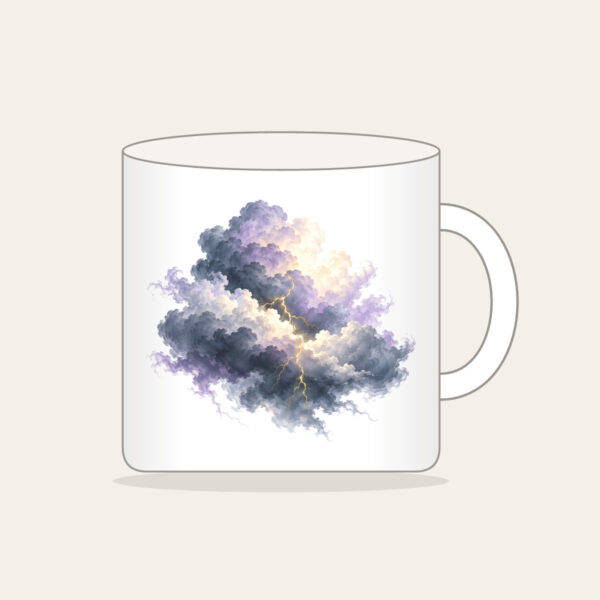 Product image Storm Clouds with Gold Lightning Mug