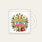 TEACHER OF SMALL WONDERS Mug in white