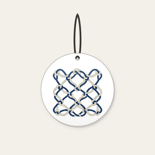 Product image Navy Rope Knot Lines Ceramic Ornament