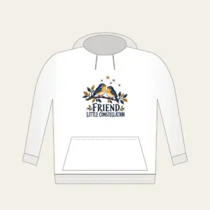 FRIEND LITTLE CONSTELLATION Hoodie in white
