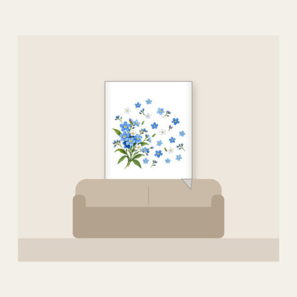 Product image Forget-Me-Not Scatter Fleece Blanket