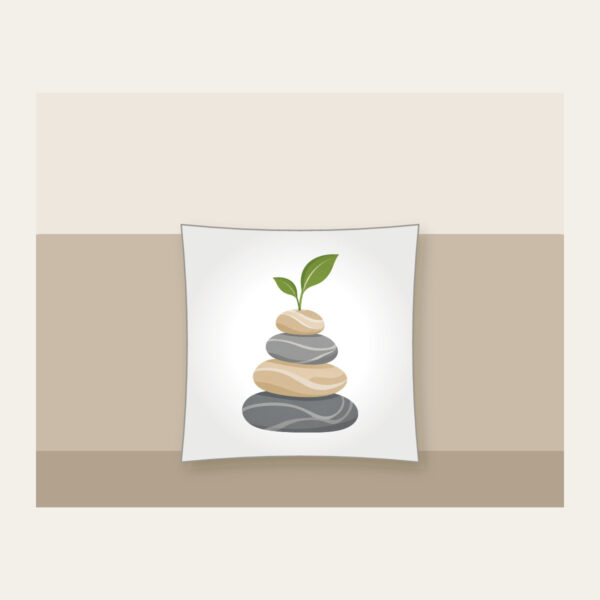 Product image Cairn Stones with a Sprout Pillow