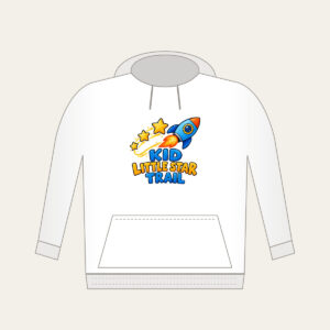 KID LITTLE STAR TRAIL Hoodie in white