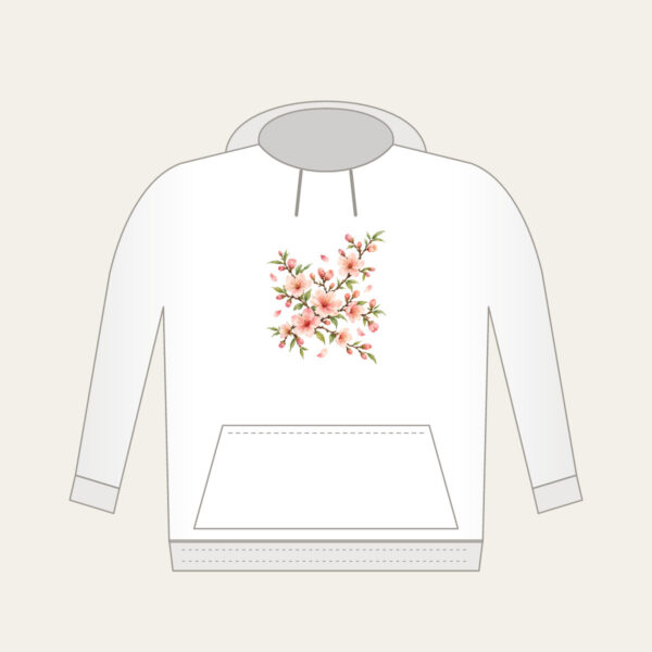 Product image Peach Blossom Branches on Cream Hoodie