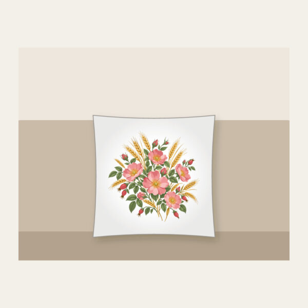 Product image Prairie Roses and Wheat Stalks Pillow