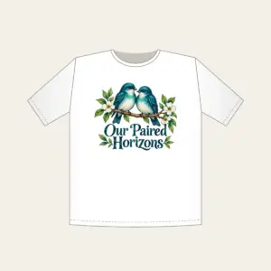Our Paired Horizons T-Shirt in white
