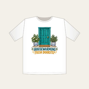 HOUSEWARMING FRESH DOORSTEP T-Shirt in white