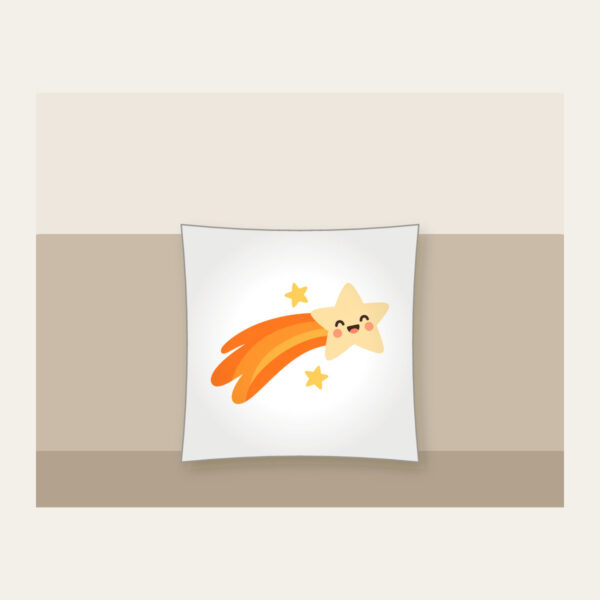 Product image Cheerful Comet with Two Stars Pillow