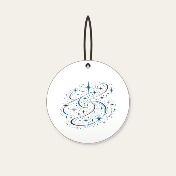 Product image Charcoal Night Trail of Stars and Paths Ceramic Ornament
