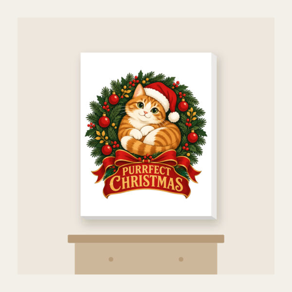Product image Purrfect Christmas Canvas Print