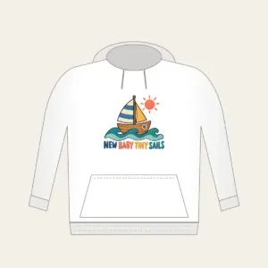 NEW BABY TINY SAILS Hoodie in white