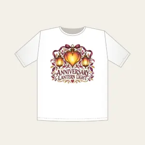 ANNIVERSARY LANTERN LIGHT T-Shirt in white