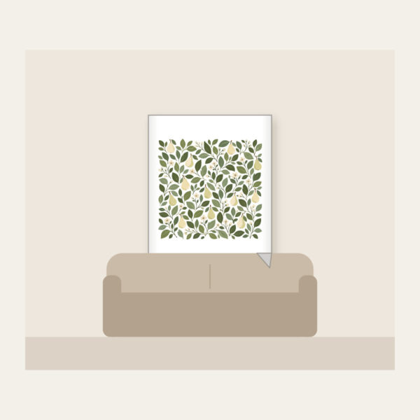 Product image Pear and Leaf Mosaic Fleece Blanket