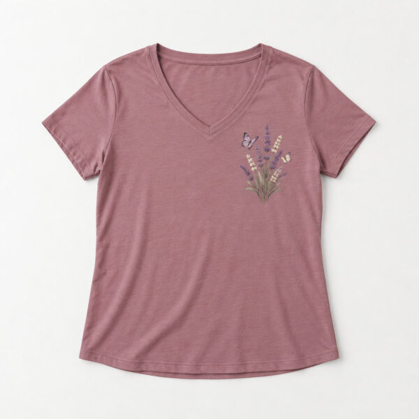 Product image Lavender Field Relaxed V-Neck Tee