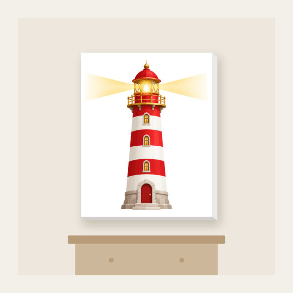 Product image Striped Lighthouse Beam Canvas Print
