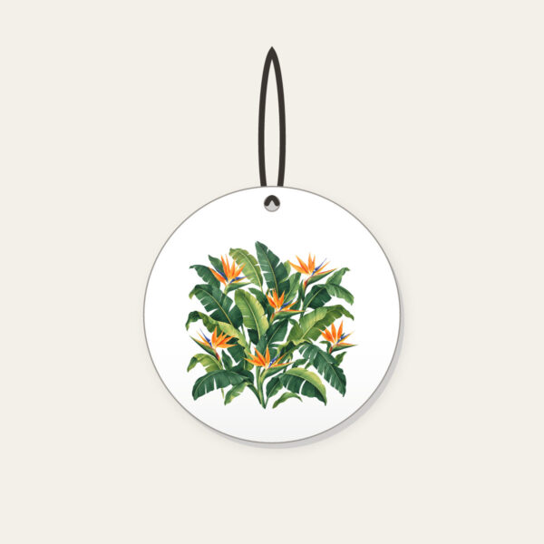 Product image Banana Leaves and Birds-of-Paradise Ceramic Ornament