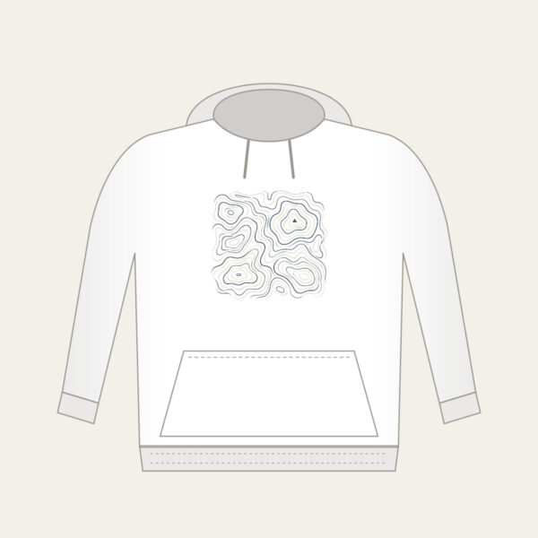 Product image Topographic Contour Lines with a Single Peak Hoodie