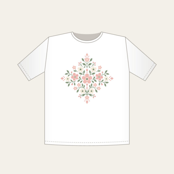 Product image Tiny Blooms and Diamonds in Blush T-Shirt