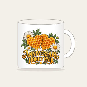 ANNIVERSARY HONEY PAIR Mug in white