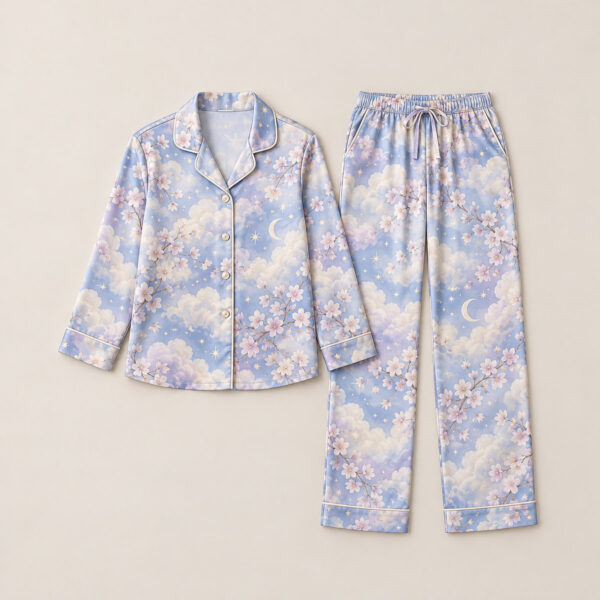 Product image Satin Cloud Garden Pajama Set