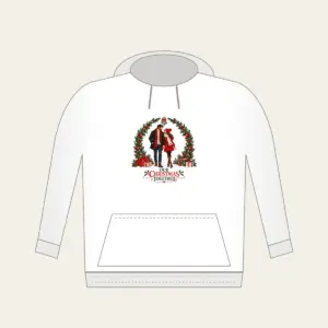 Our Christmas Together Hoodie in white