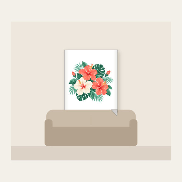 Product image Hibiscus Sorbet Tropical Blooms Fleece Blanket