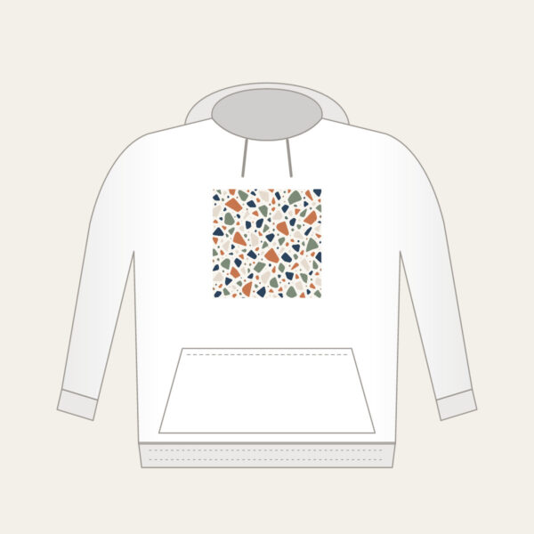 Product image Chip Terrazzo in Terracotta and Navy Hoodie