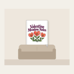 Valentine Meadow Notes Fleece Blanket in white