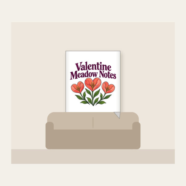 Product image Valentine Meadow Notes Fleece Blanket