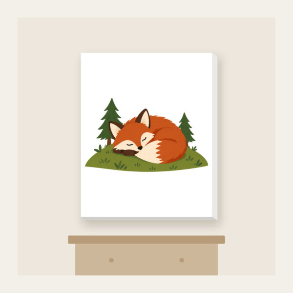 Product image Sleeping Fox on the Hill Canvas Print