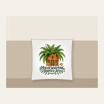 HOUSEWARMING ROOTED JOY Pillow in white